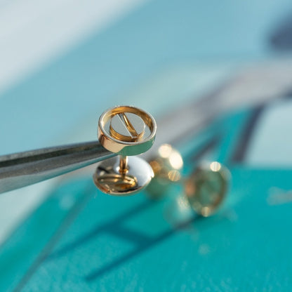 [BIJOUX]LOVE EARRINGS PINK GOLD 7.2MM