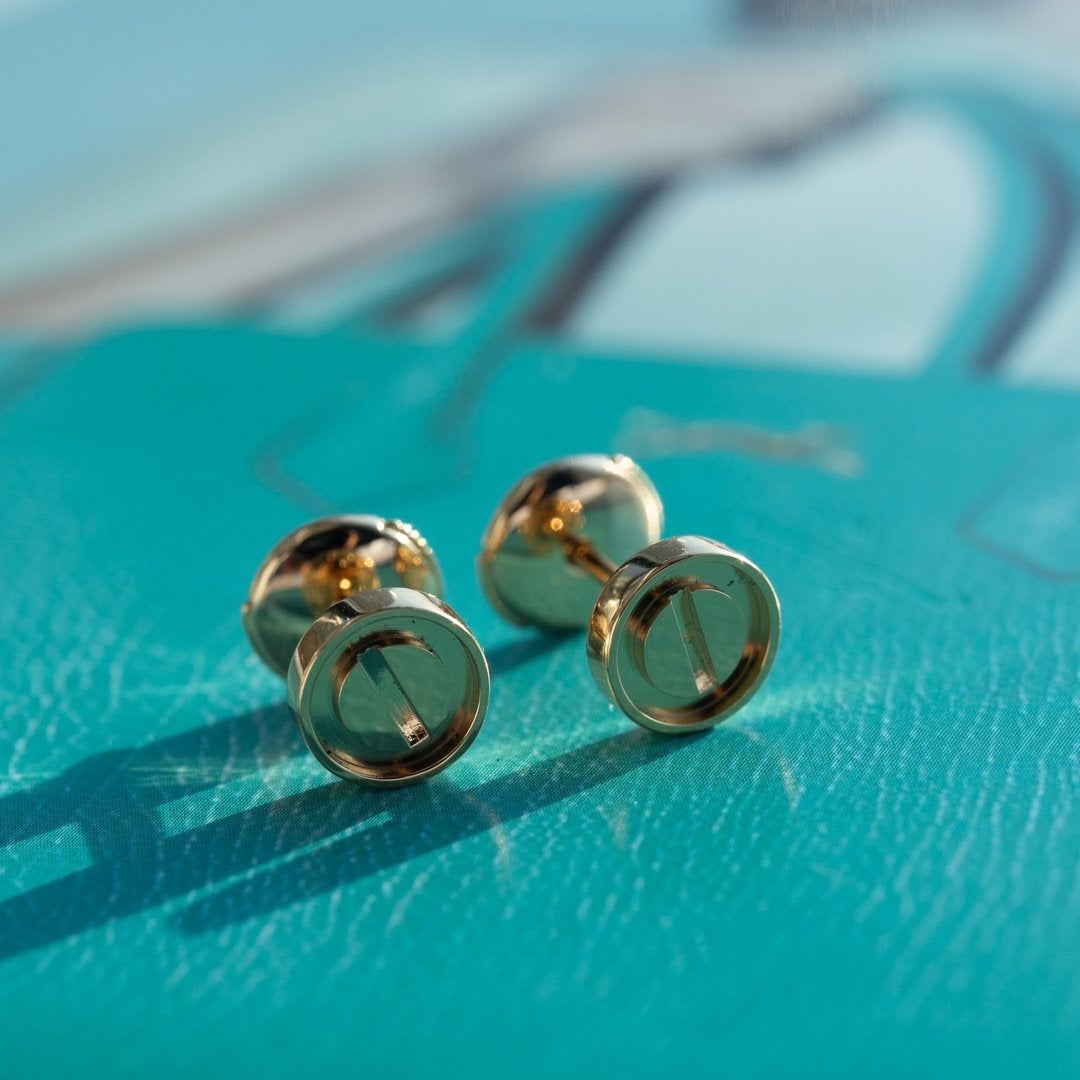 [BIJOUX]LOVE EARRINGS PINK GOLD 7.2MM