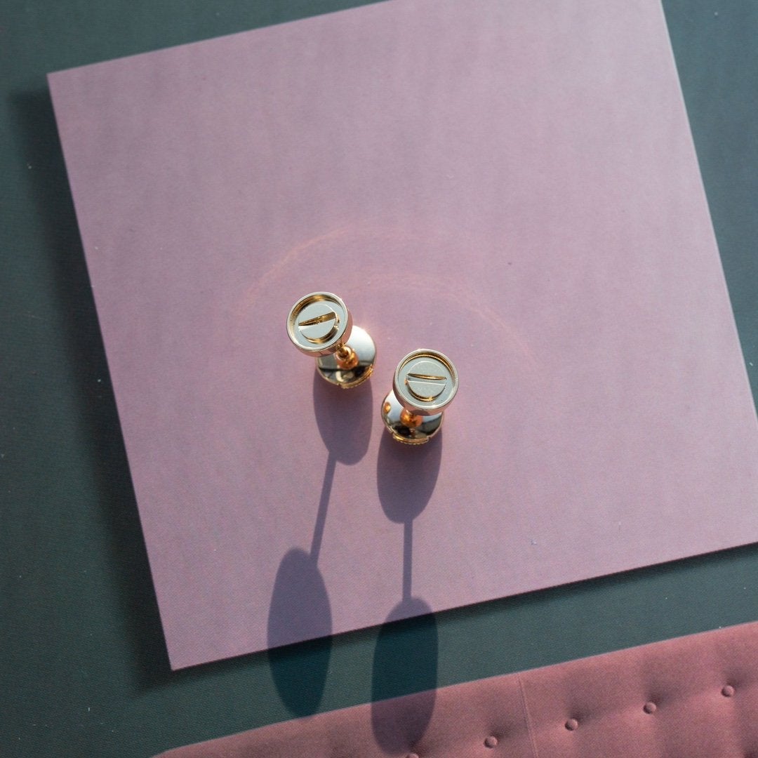 [BIJOUX]LOVE EARRINGS PINK GOLD 7.2MM