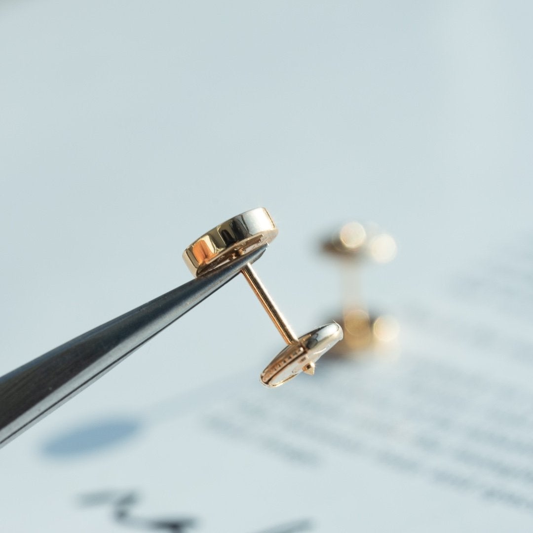 [BIJOUX]LOVE EARRINGS PINK GOLD 7.2MM