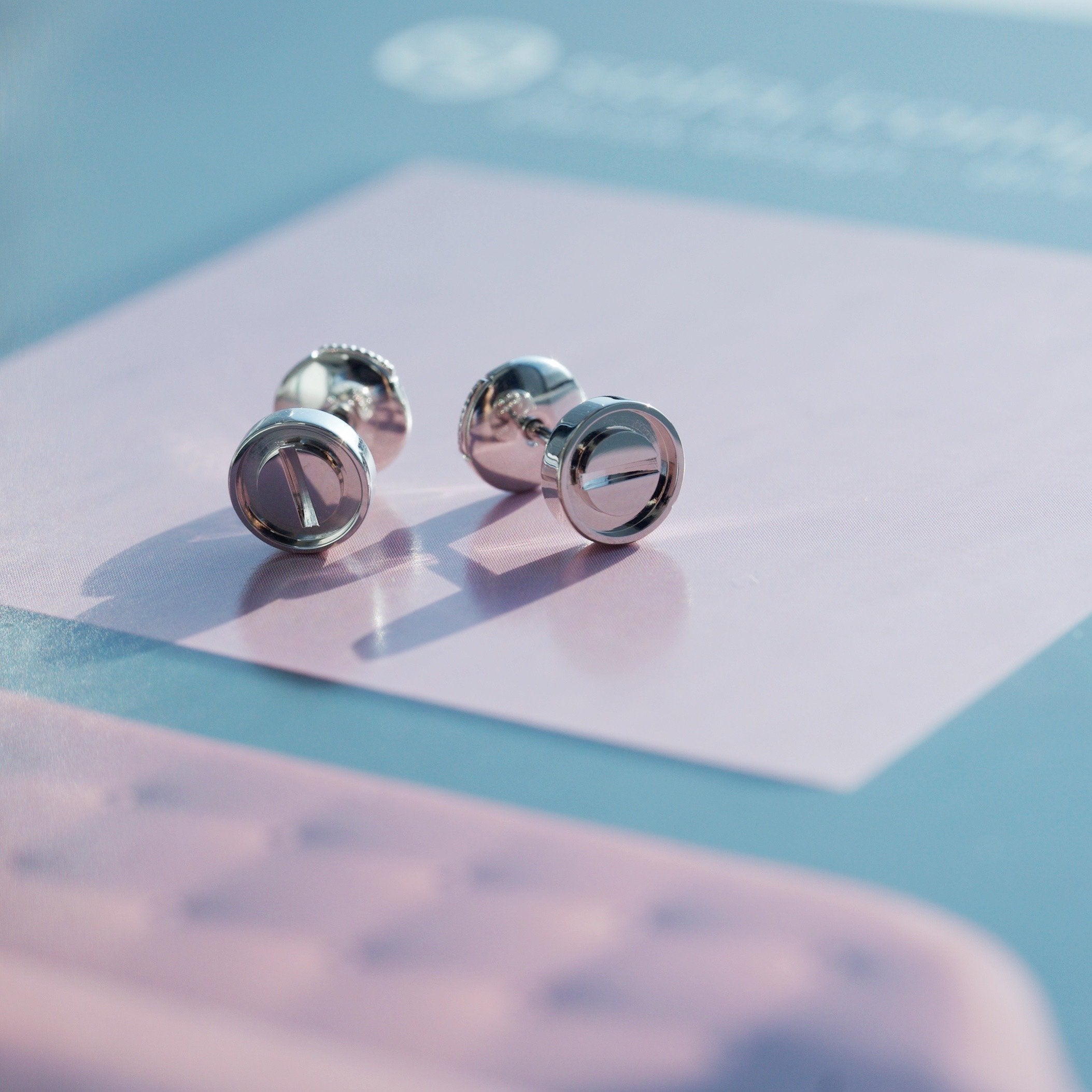 [BIJOUX]BOUCLES D'OREILLES LOVE ARGENT 7.2MM