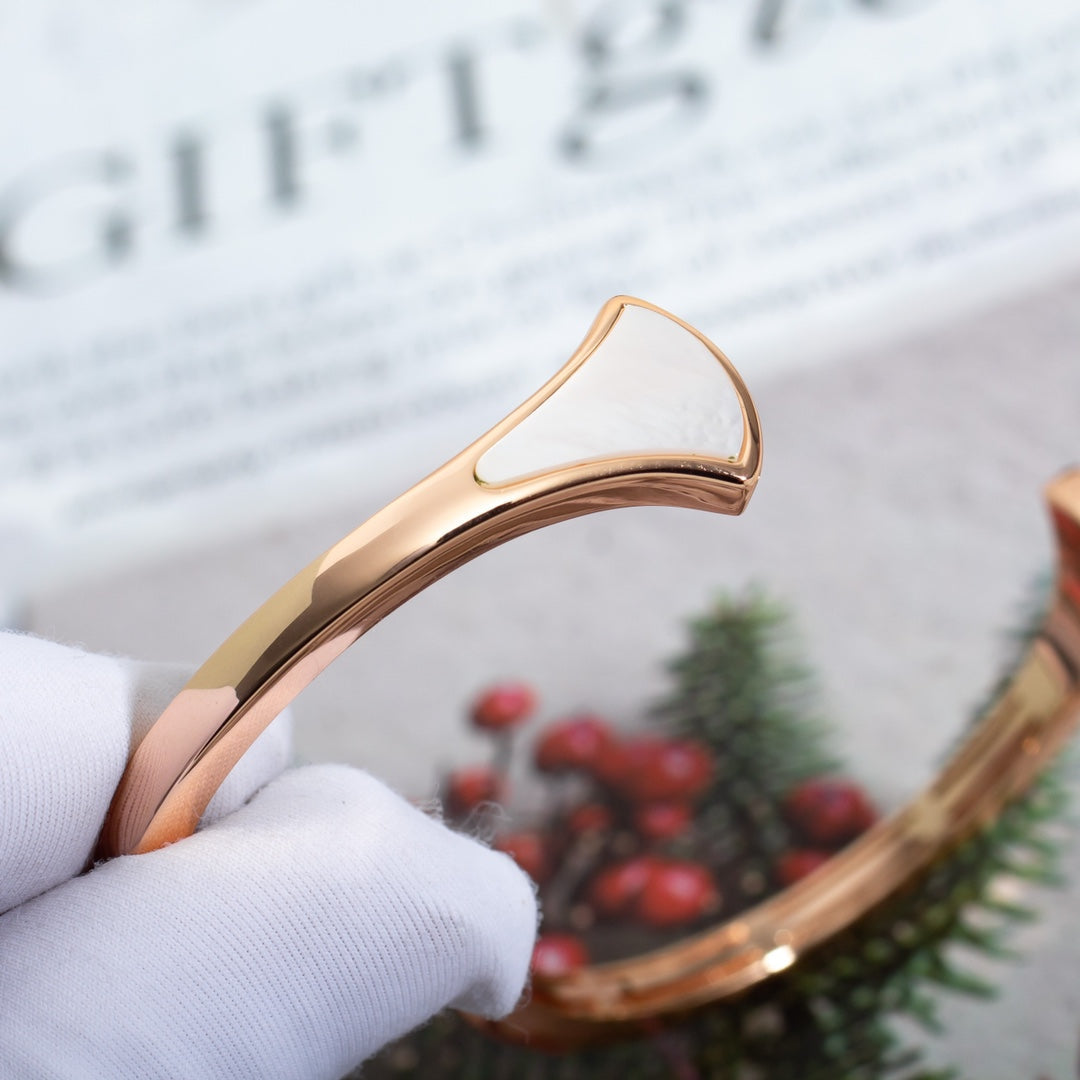 [BIJOUX]DREAM BRACELET OPEN PINK GOLD MOP DIAMOND