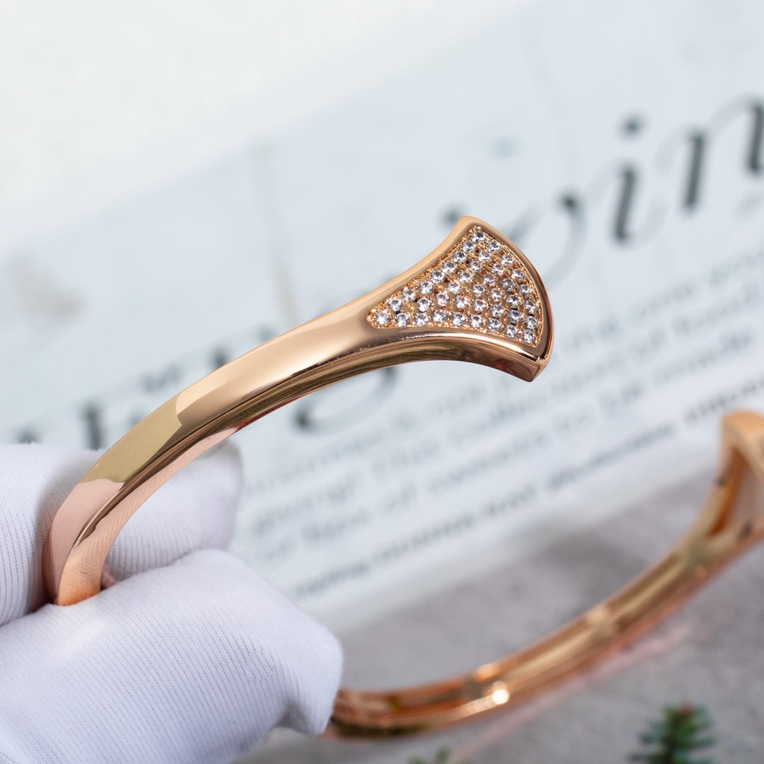 [BIJOUX]DREAM BRACELET OPEN PINK GOLD MOP DIAMOND