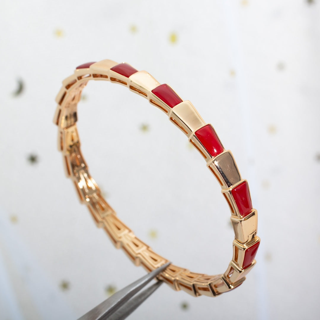 [BIJOUX]SERPENTI BRACELET PINK GOLD RUBELLITE