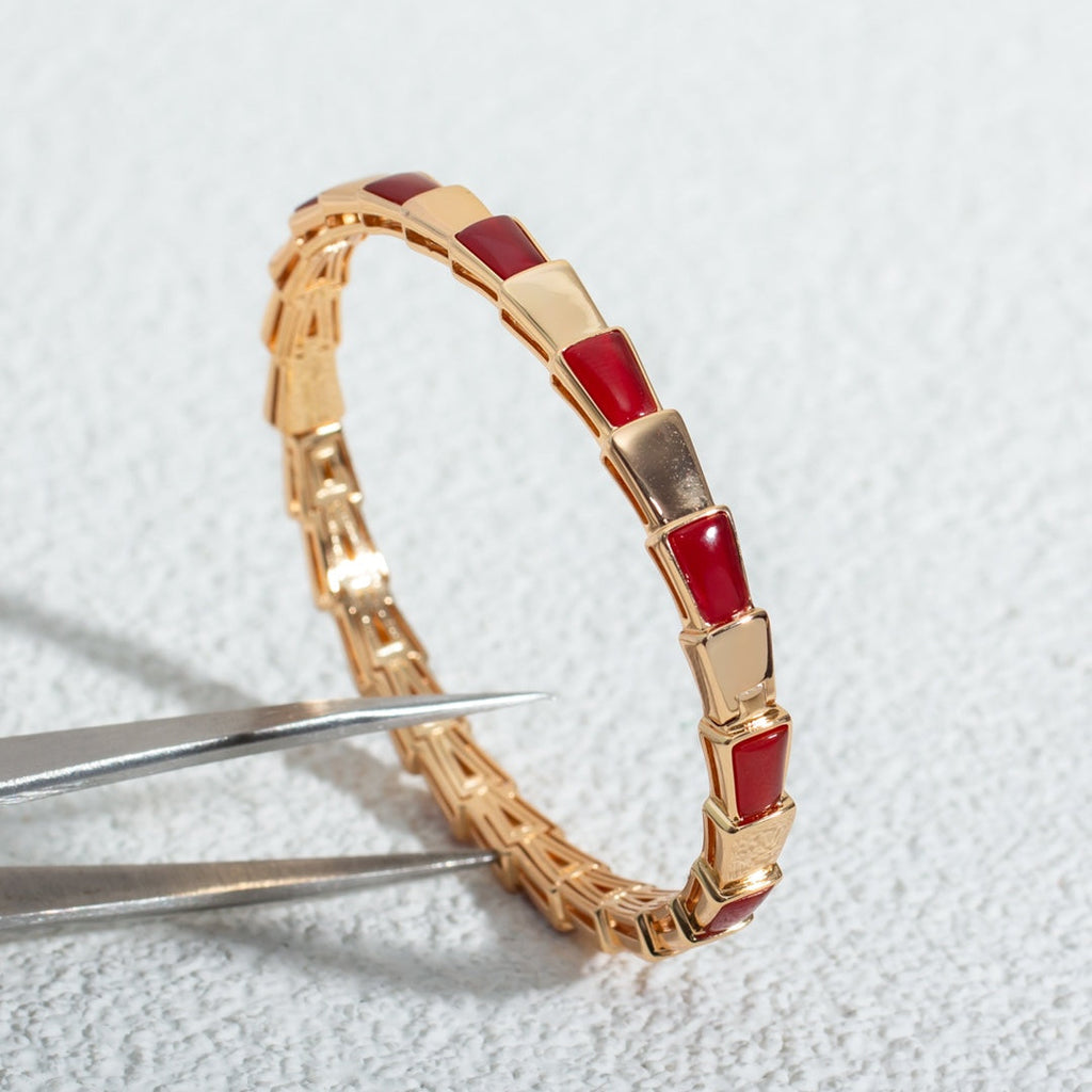 [BIJOUX]SERPENTI BRACELET PINK GOLD RUBELLITE