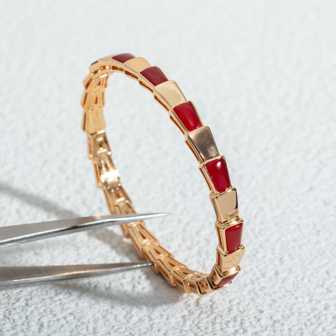 [BIJOUX]SERPENTI BRACELET PINK GOLD RUBELLITE