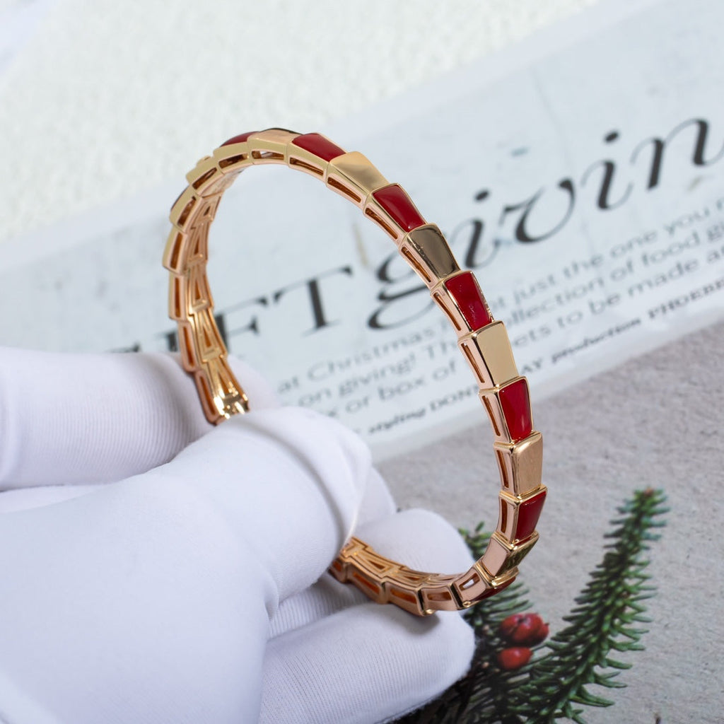 [BIJOUX]SERPENTI BRACELET PINK GOLD RUBELLITE