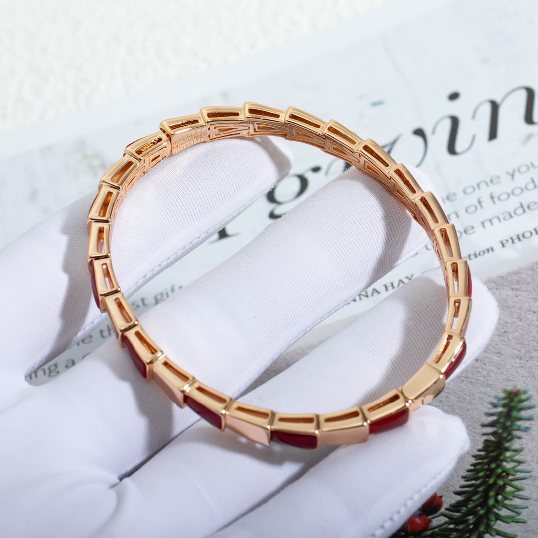 [BIJOUX]SERPENTI BRACELET PINK GOLD RUBELLITE
