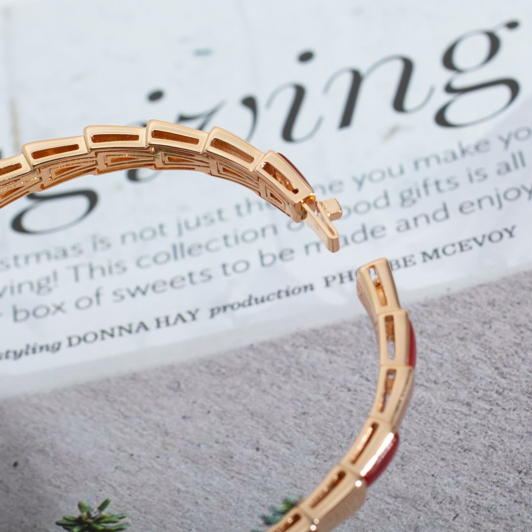 [BIJOUX]SERPENTI BRACELET PINK GOLD RUBELLITE