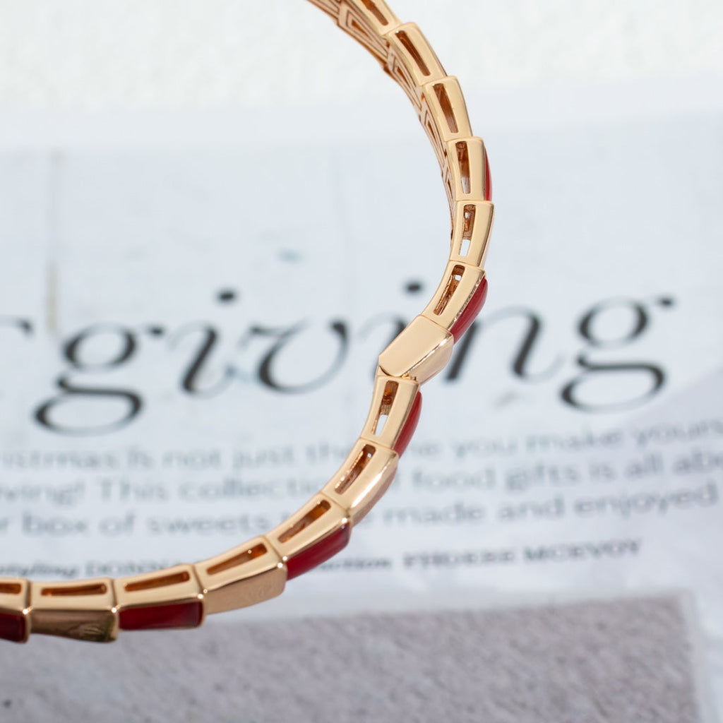 [BIJOUX]SERPENTI BRACELET PINK GOLD RUBELLITE