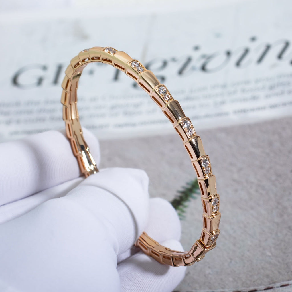 [BIJOUX]BRACELET SERPENTI OR ROSE DIAMANT
