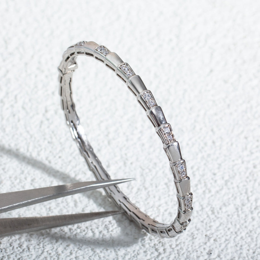 [BIJOUX]SERPENTI BRACELET SILVER DIAMOND