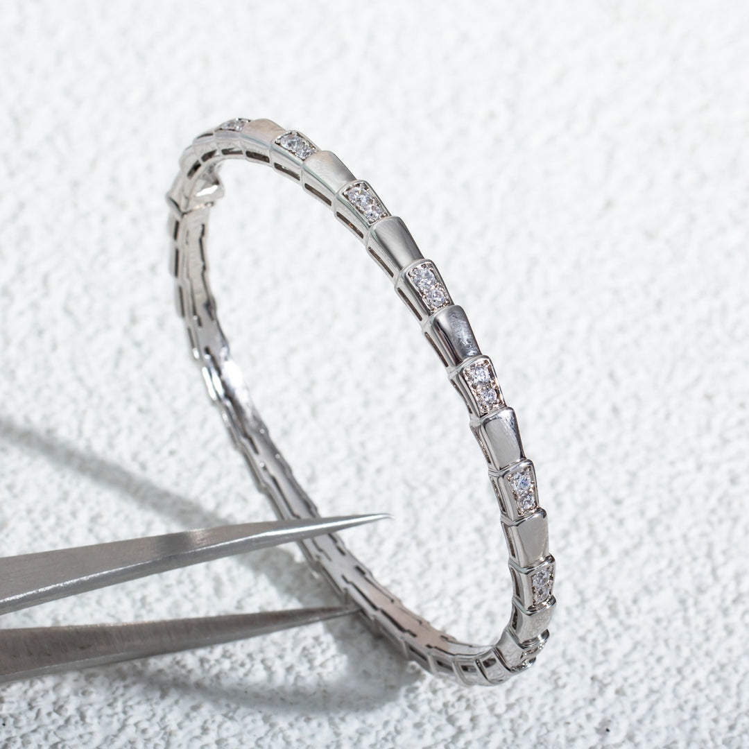 [BIJOUX]SERPENTI BRACELET SILVER DIAMOND