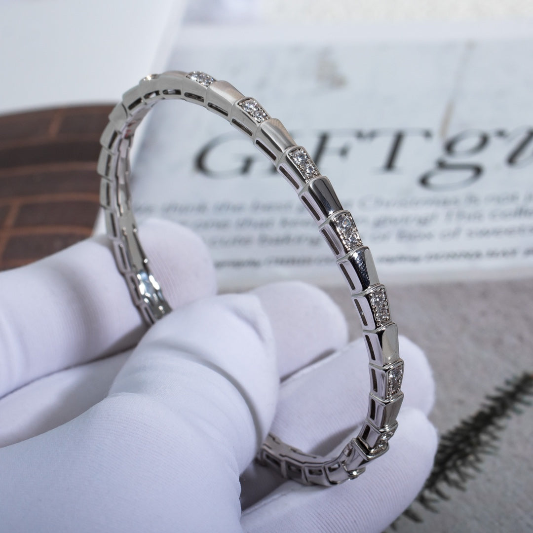[BIJOUX]SERPENTI BRACELET SILVER DIAMOND