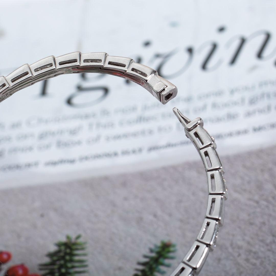 [BIJOUX]SERPENTI BRACELET SILVER DIAMOND