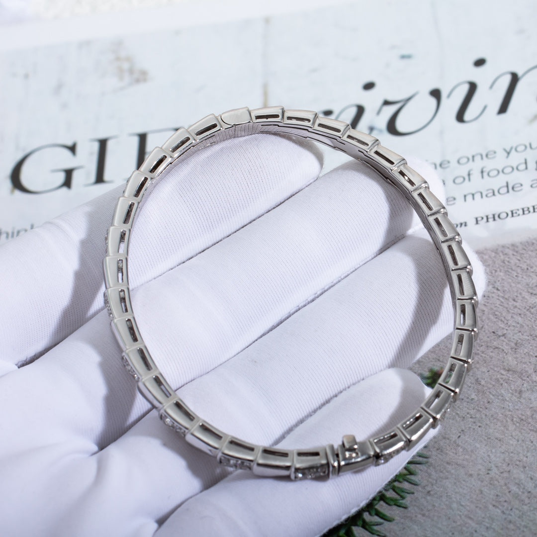 [BIJOUX]SERPENTI BRACELET SILVER DIAMOND