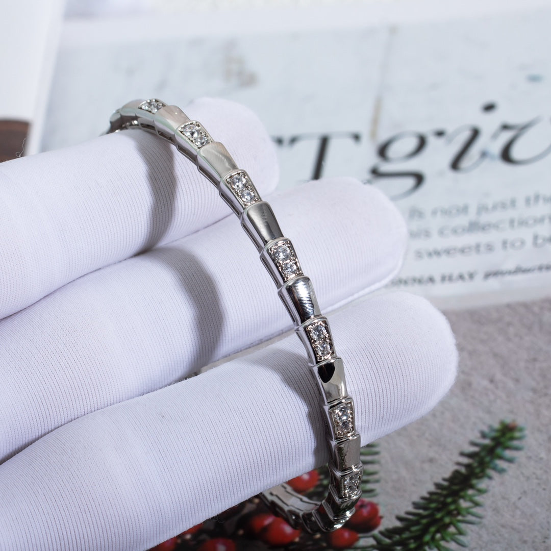 [BIJOUX]SERPENTI BRACELET SILVER DIAMOND