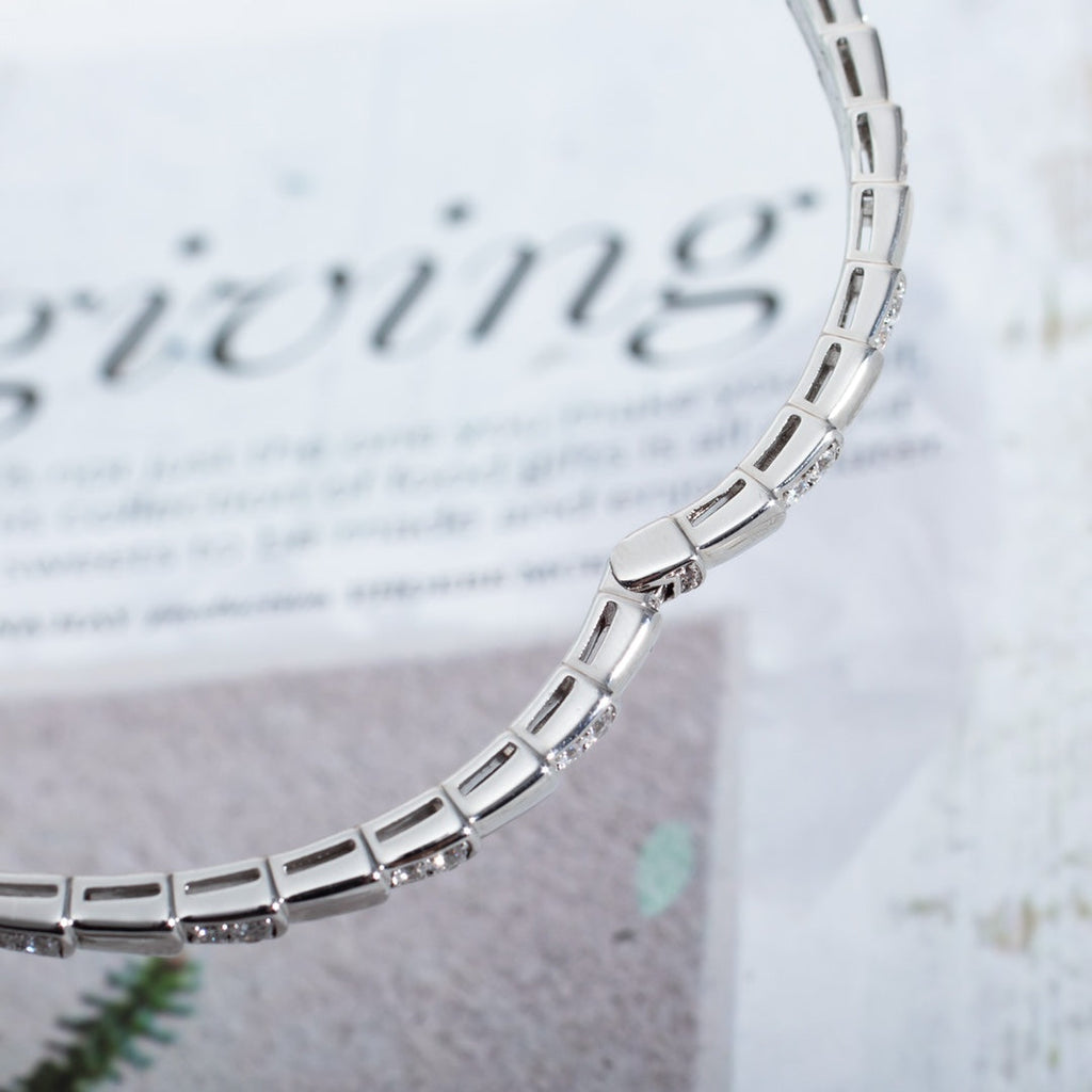 [BIJOUX]SERPENTI BRACELET SILVER DIAMOND
