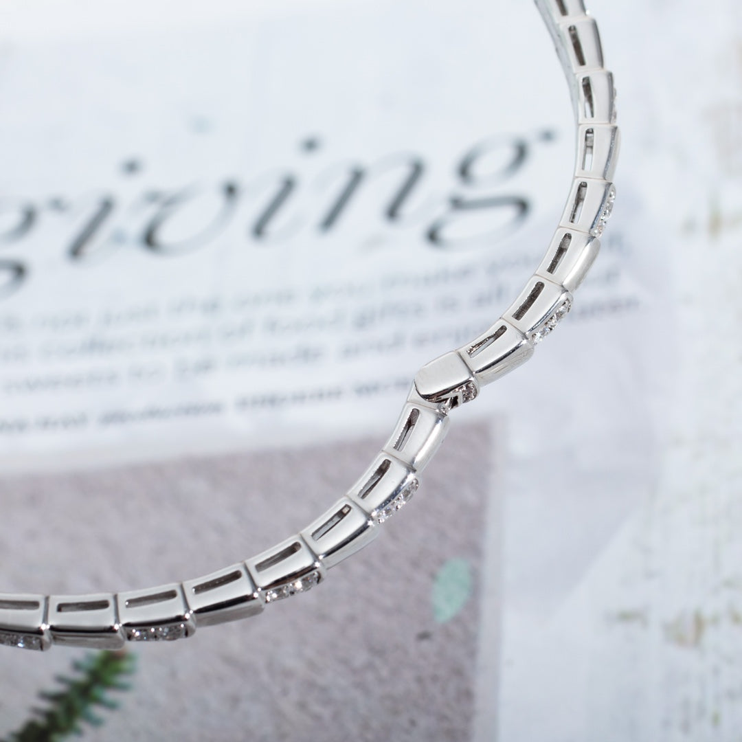 [BIJOUX]SERPENTI BRACELET SILVER DIAMOND
