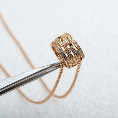 [BIJOUX]PARENTESI ネックレス ピンクゴールド ダイヤモンド