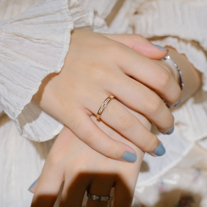 [BIJOUX]LOVE RING 2.65MM DIAMOND