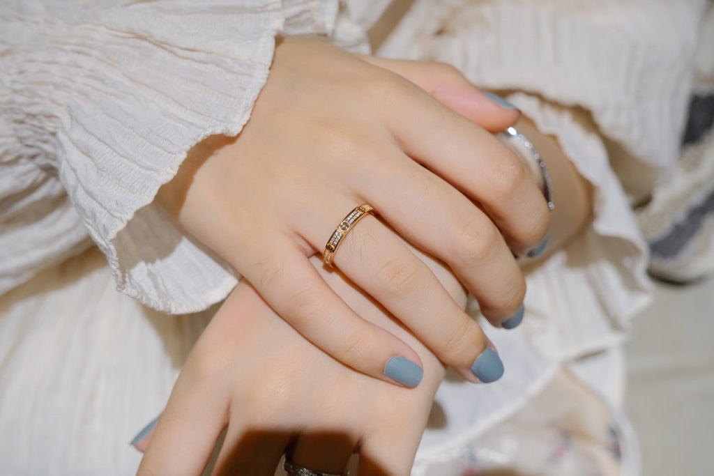 [BIJOUX]LOVE RING 2.65MM DIAMOND