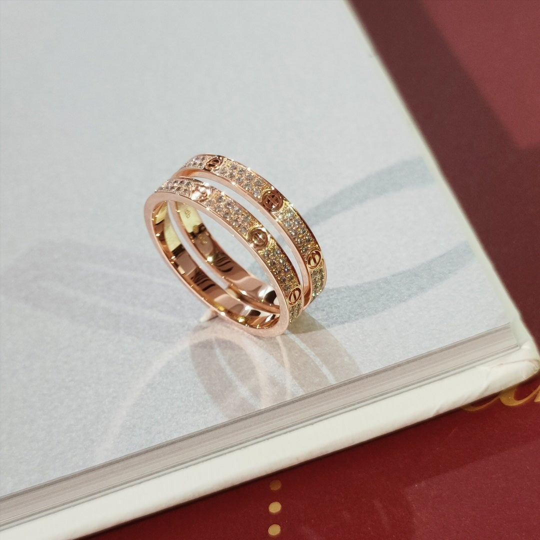 [BIJOUX]LOVE RING 2.65MM DIAMOND