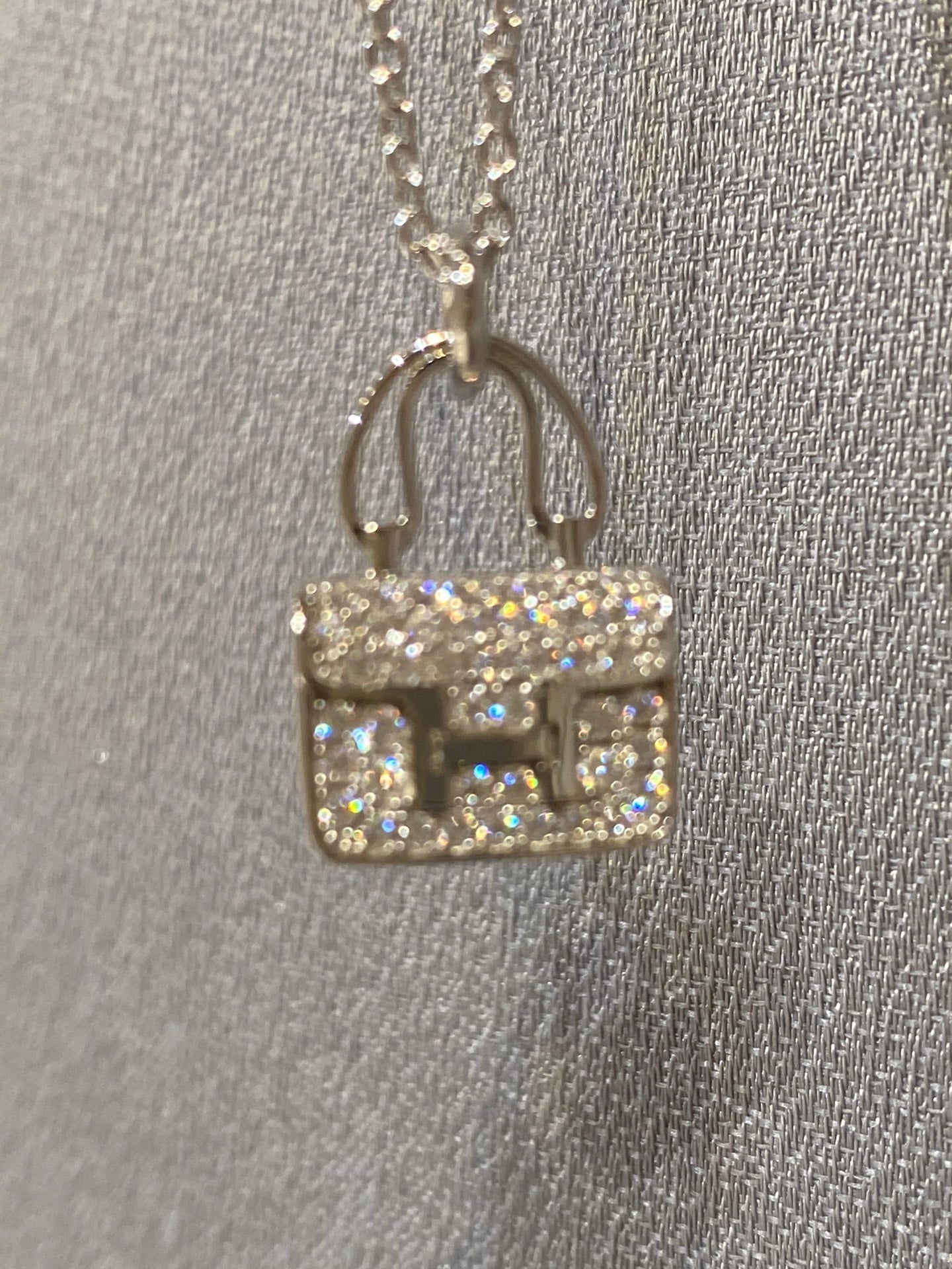 [BIJOUX]CONSTANCE PEDANT DIAMOND NECKLACE