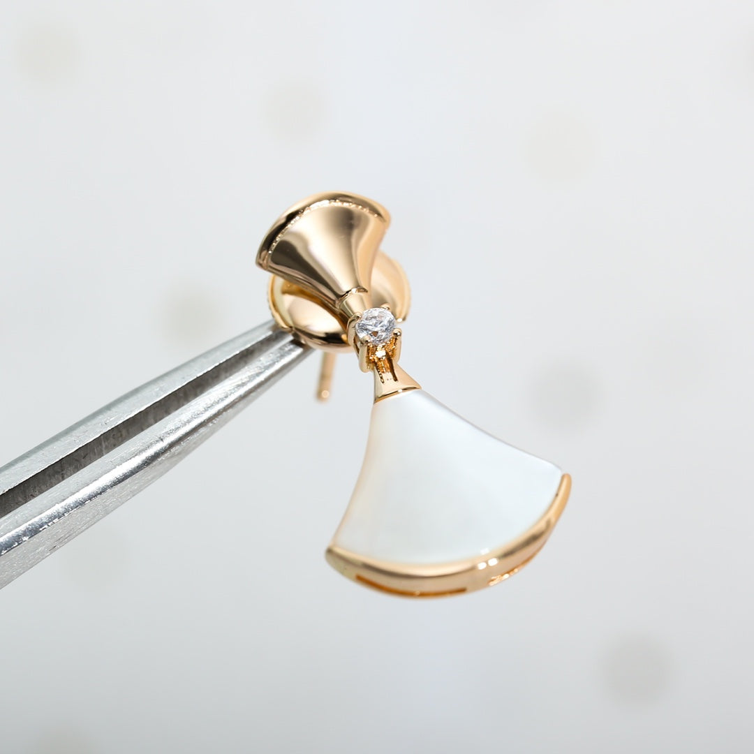 [BIJOUX]DREAM MOP PINK GOLD EARRINGS
