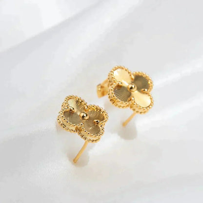 [BIJOUX]CLOVER MEDIUM 1 MOTIFS LASER EARRINGS