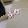 [Topon]LUCKY PINK GOLD WHITE MOP EARRINGS
