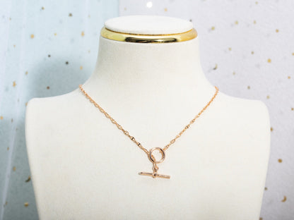 [BIJOUX]ECHAPPEE NECKLACE PINK GOLD