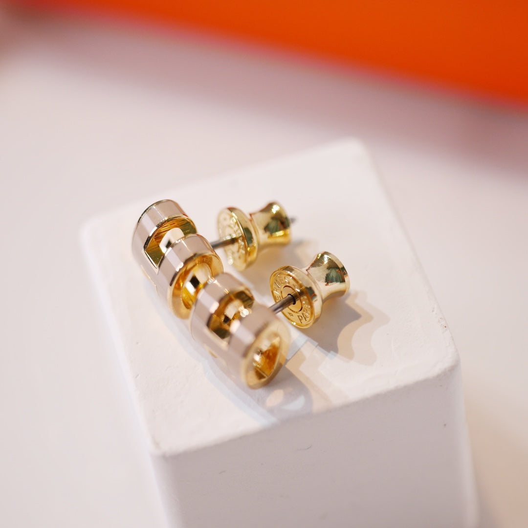 [BIJOUX]Boucles d'oreilles MINI POP H OR GRIS