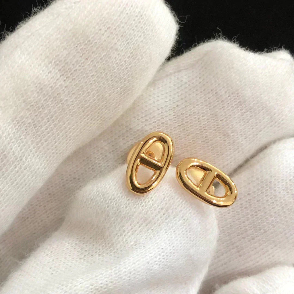 [BIJOUX]CHAINE SMALL EARRINGS GOLD AND SILVER