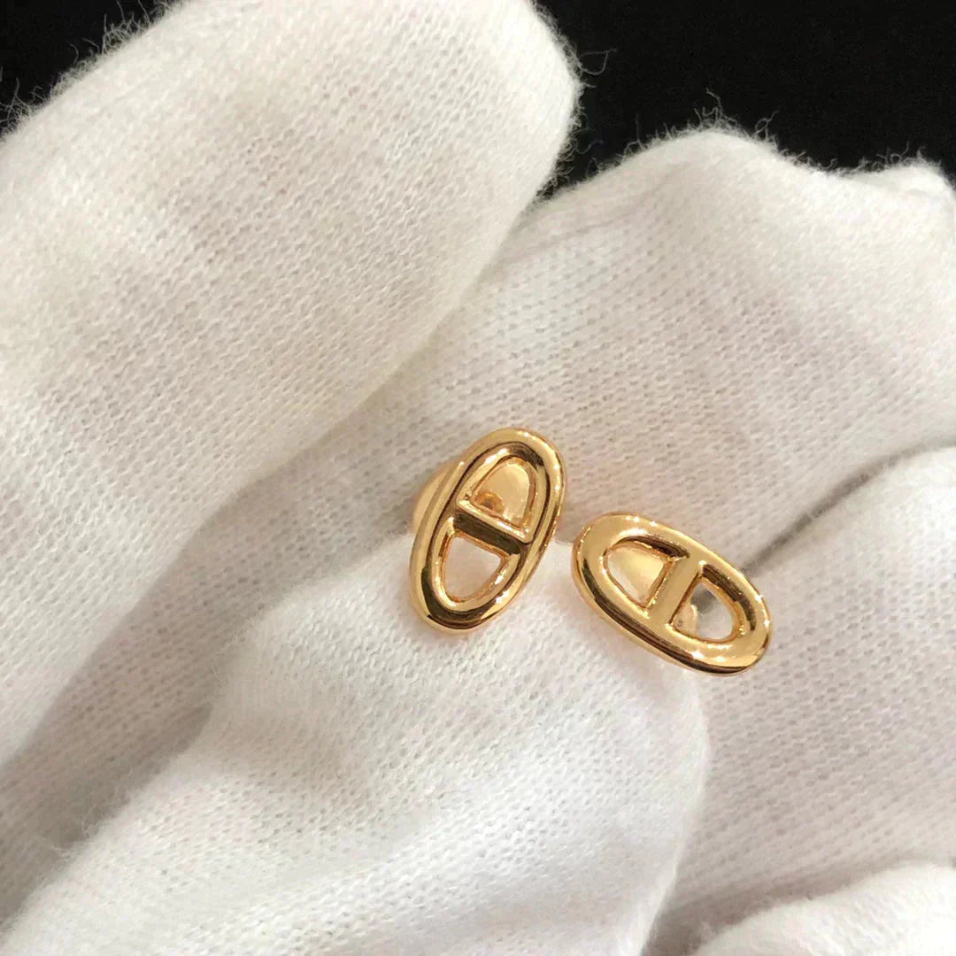 [BIJOUX]CHAINE SMALL EARRINGS GOLD AND SILVER