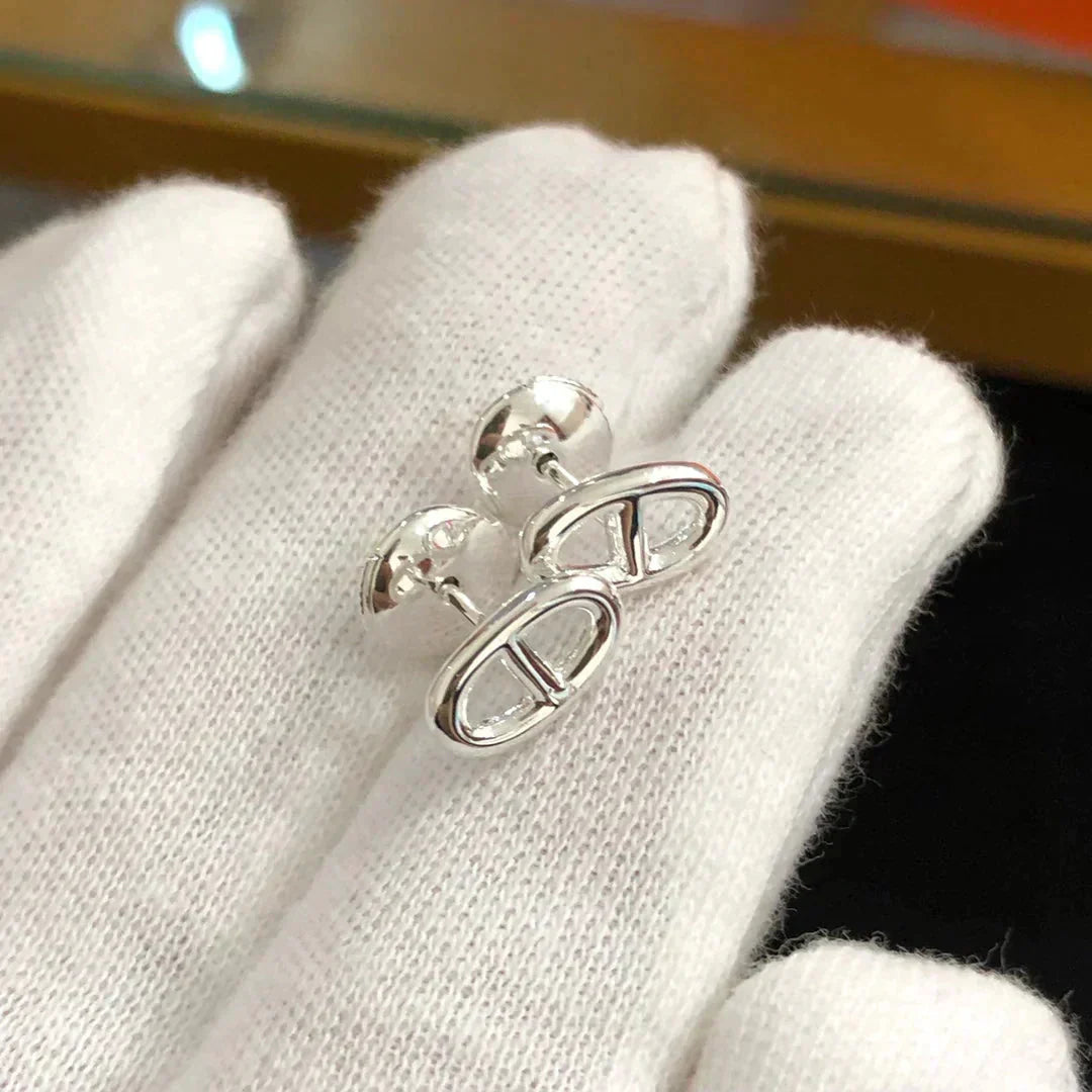 [BIJOUX]CHAINE SMALL EARRINGS GOLD AND SILVER