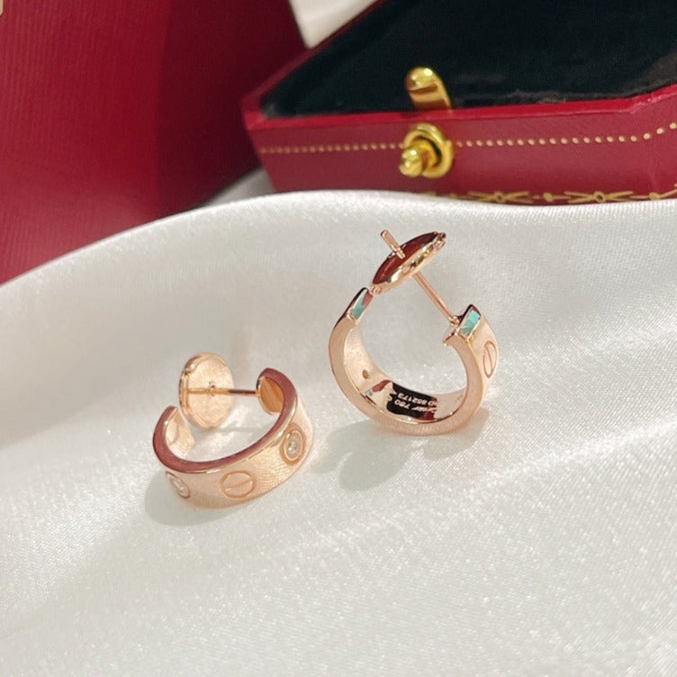 [BIJOUX]LOVE EARRINGS 5.7MM 2 DIAMONDS