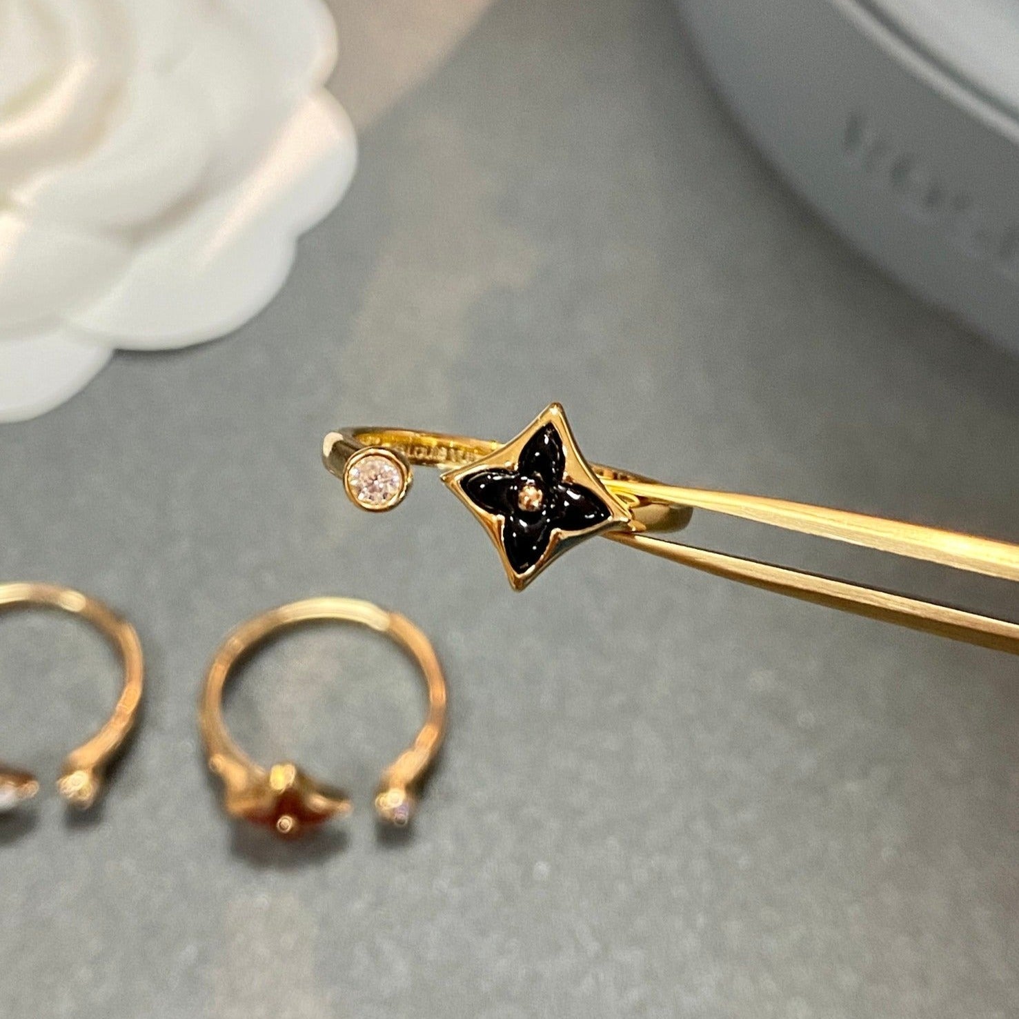 [BIJOUX]STAR 1 DIAMOND OPEN RING