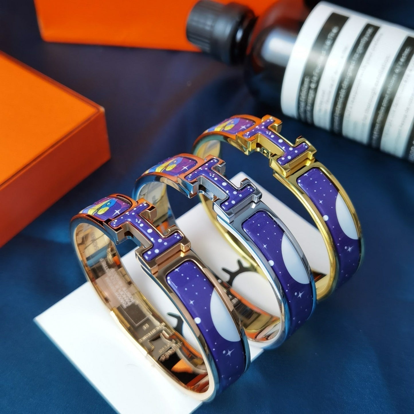 [BIJOUX]H BRACELET ÉTOILE ET LUNE 12MM