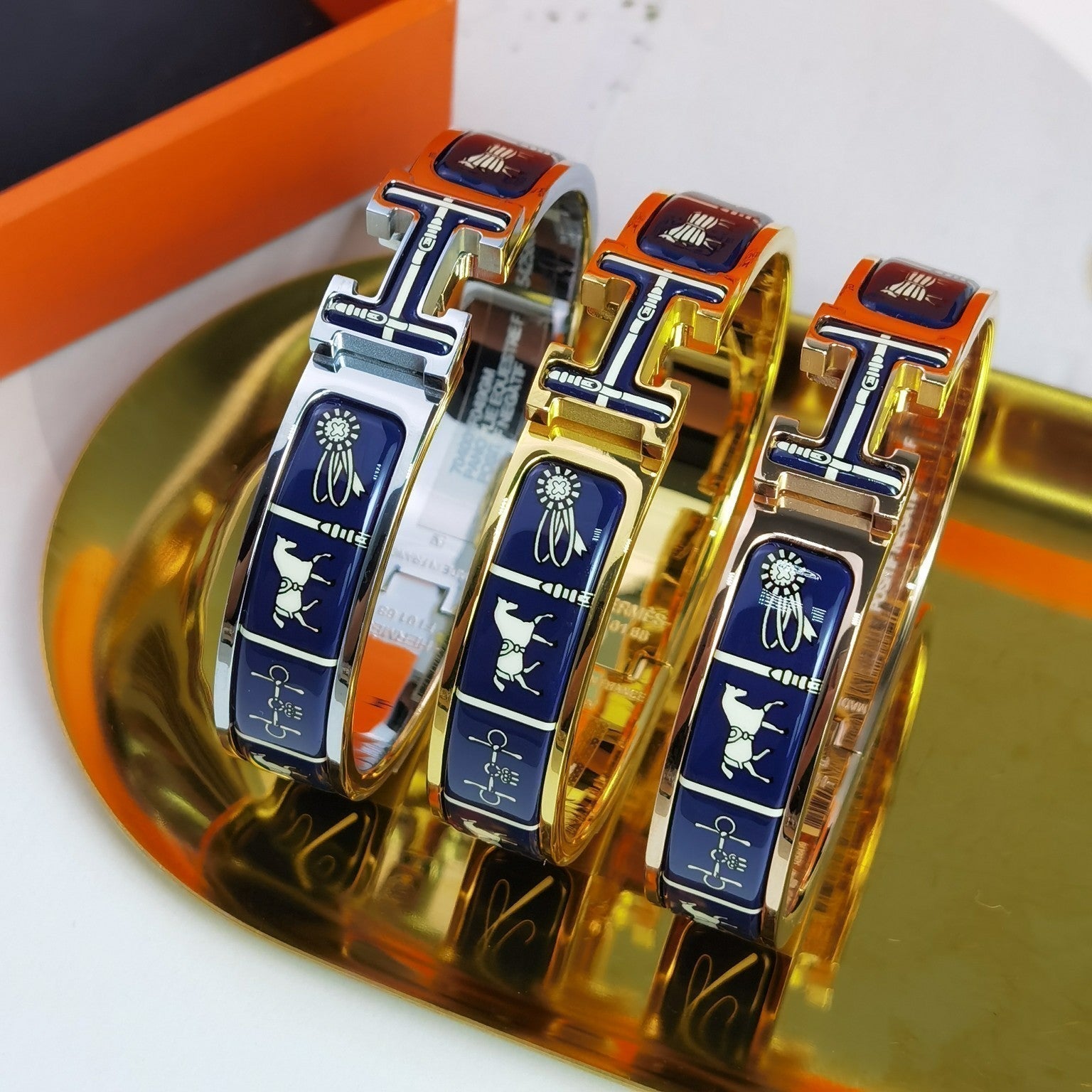 [BIJOUX]H COUVERTURES DARK BLUE BRACELET