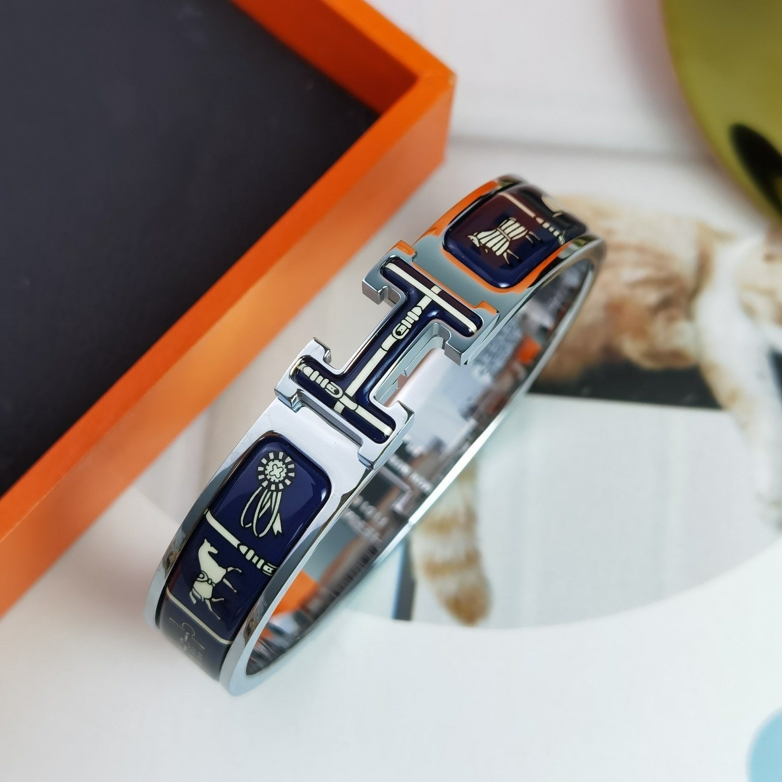 [BIJOUX]H COUVERTURES DARK BLUE BRACELET