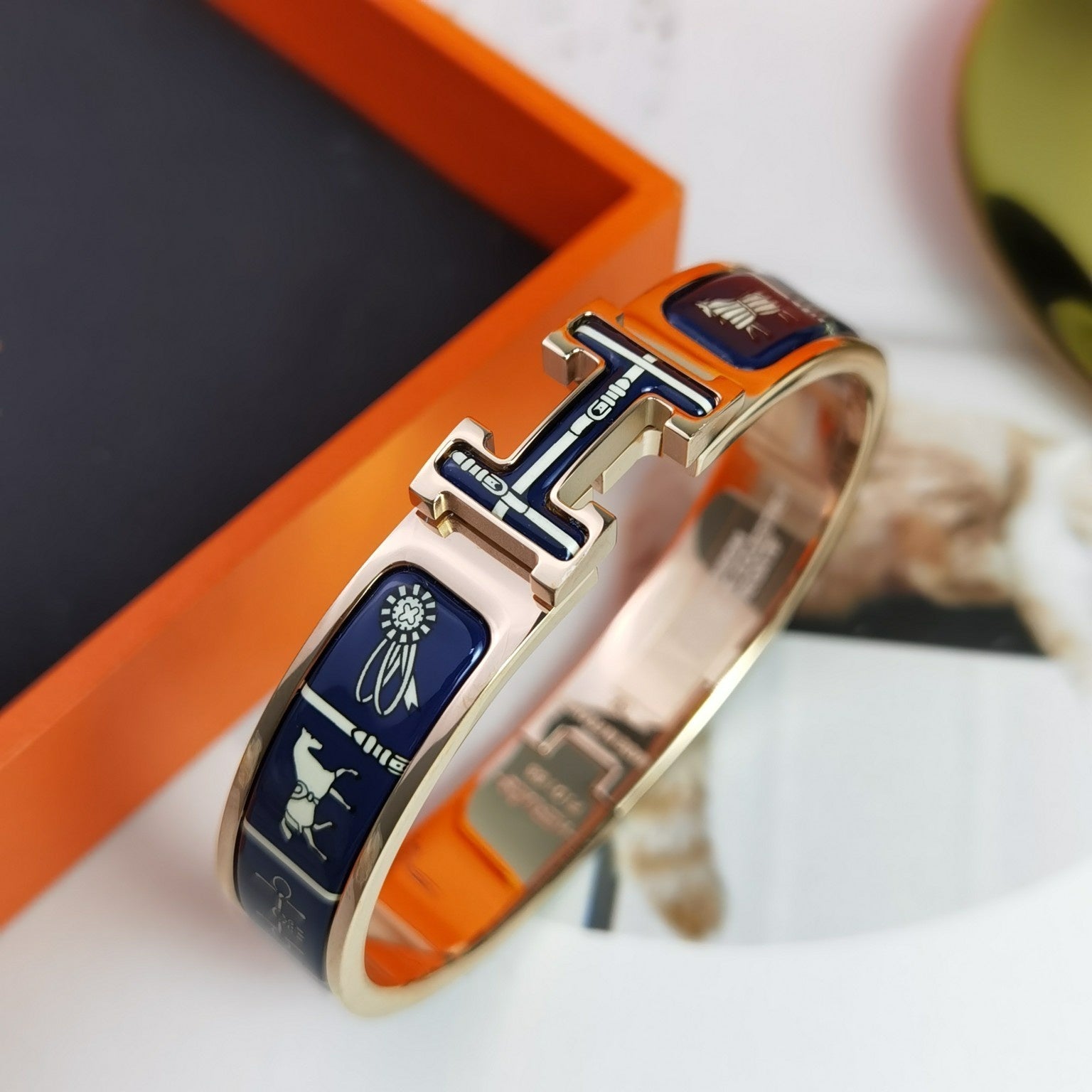 [BIJOUX]H COUVERTURES DARK BLUE BRACELET