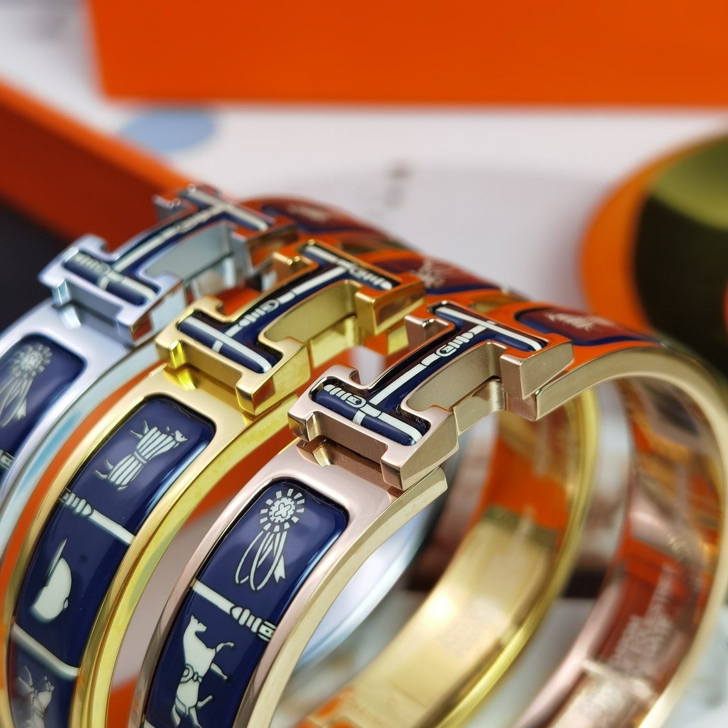 [BIJOUX]H COUVERTURES DARK BLUE BRACELET