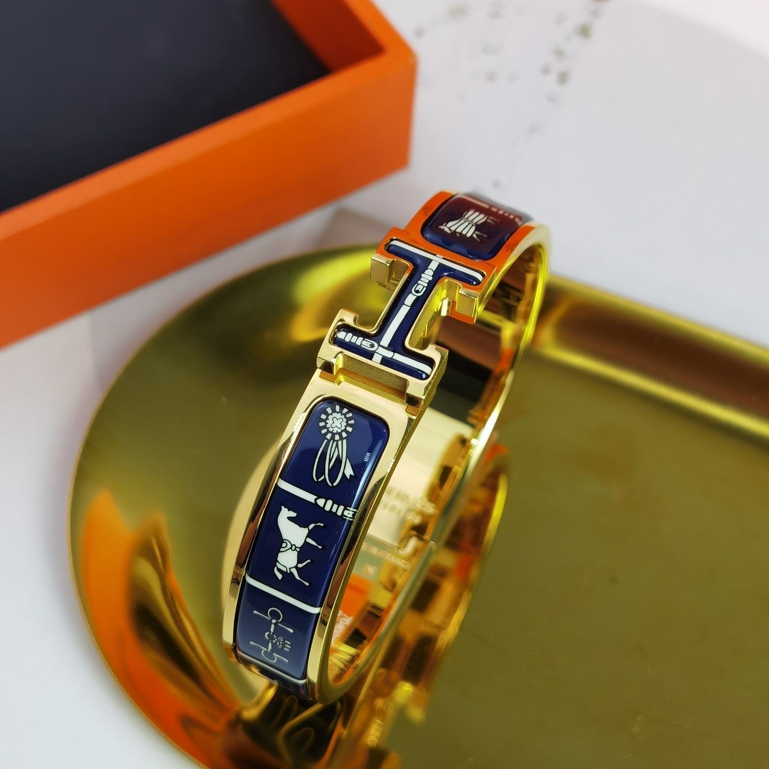 [BIJOUX]H COUVERTURES DARK BLUE BRACELET