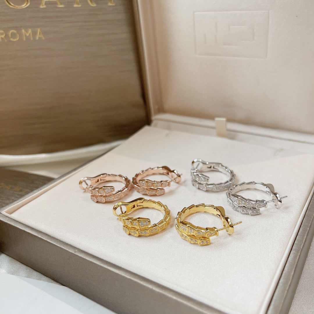 [BIJOUX]SERPENTI EARRINGS DIAMOND