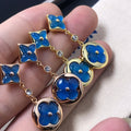 [BIJOUX]STAR AND SUN AGATE DIAMOND EARRINGS