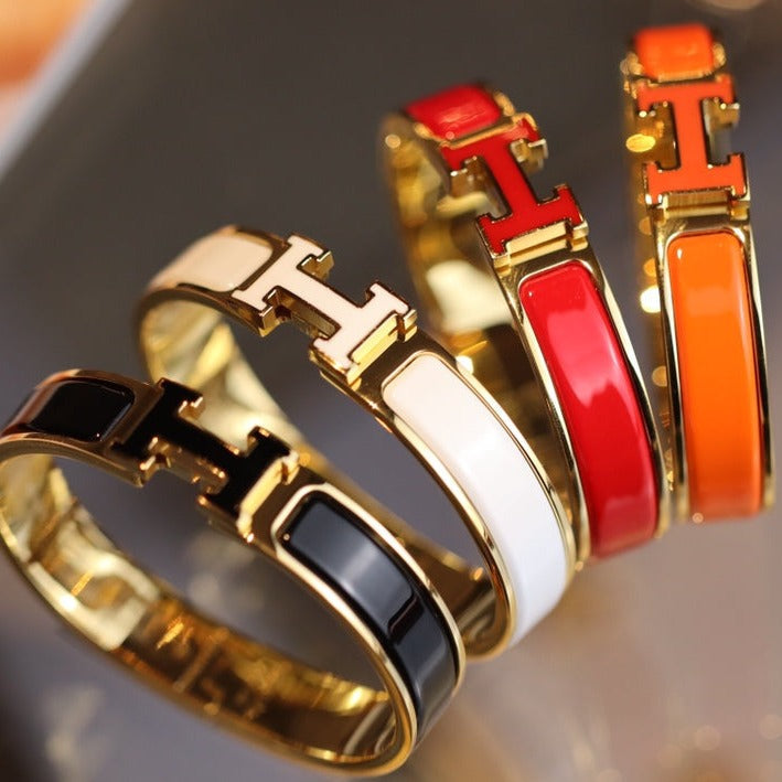 [BIJOUX]H BRACELET 12MM GOLD