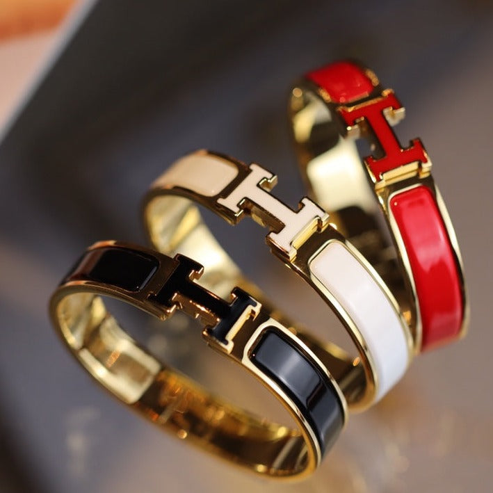 [BIJOUX]H BRACELET 12MM GOLD