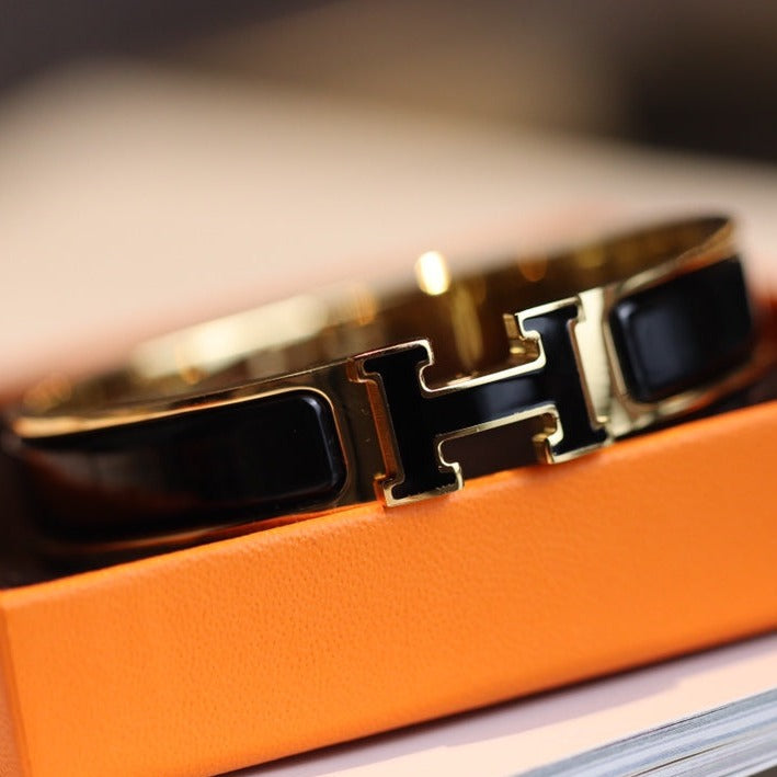 [BIJOUX]H BRACELET 12MM GOLD