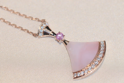[BIJOUX] COLLIER DREAM NACRE ROSE DIAMANT